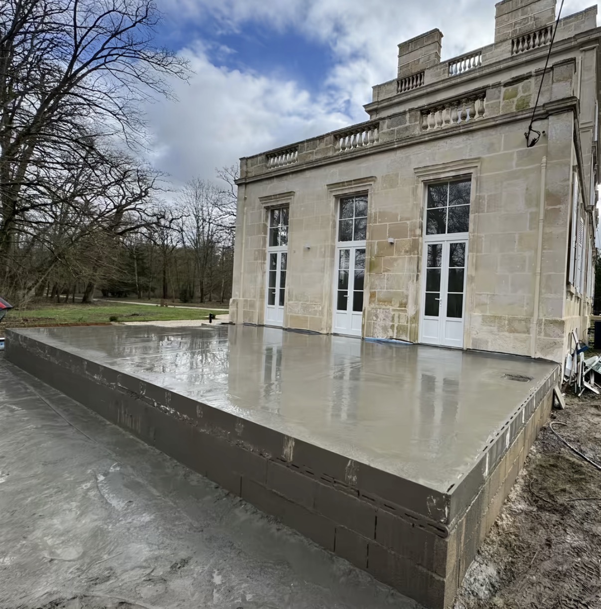 création de terrasses